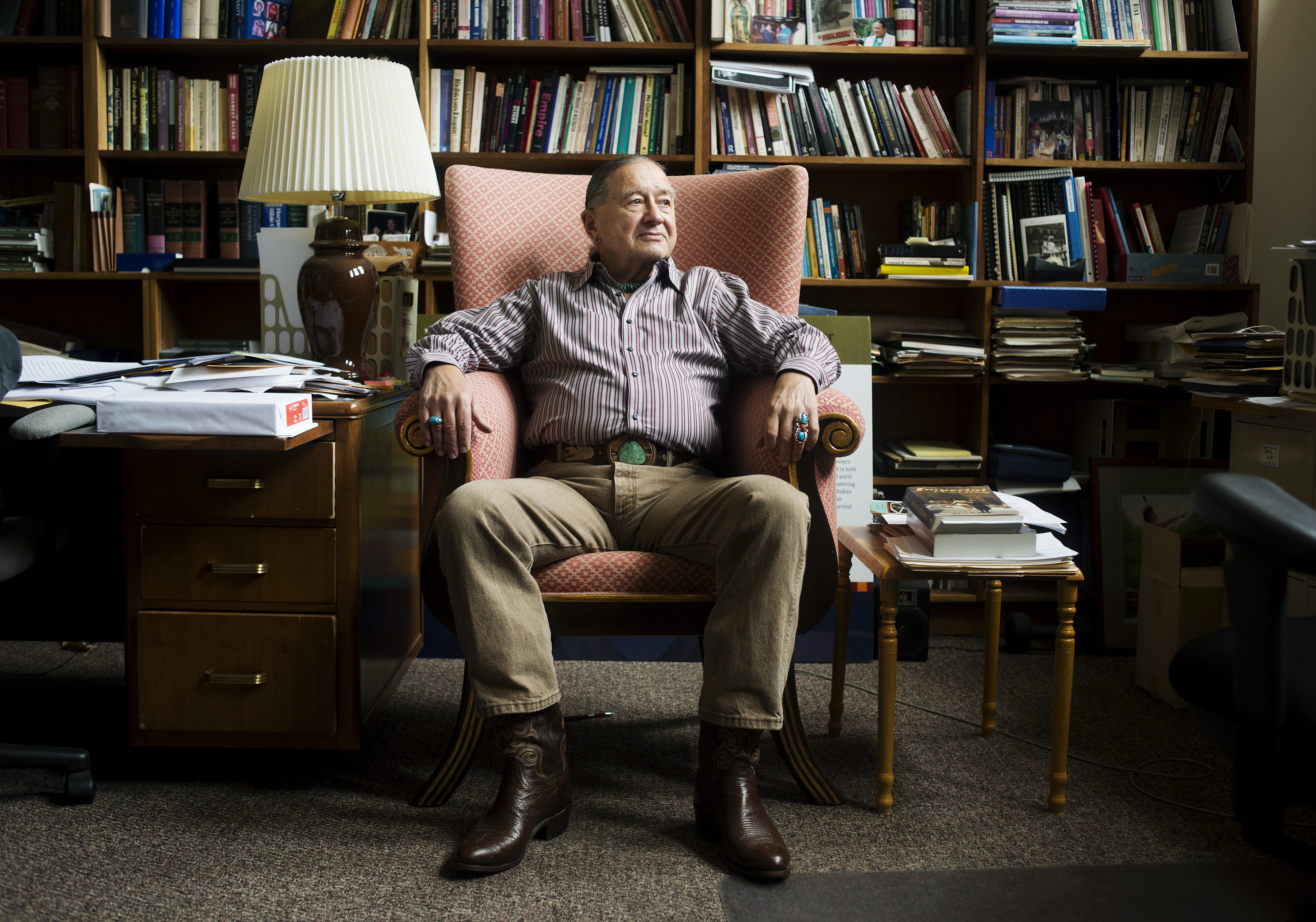 Dr. Tinker in his Office at Iliff