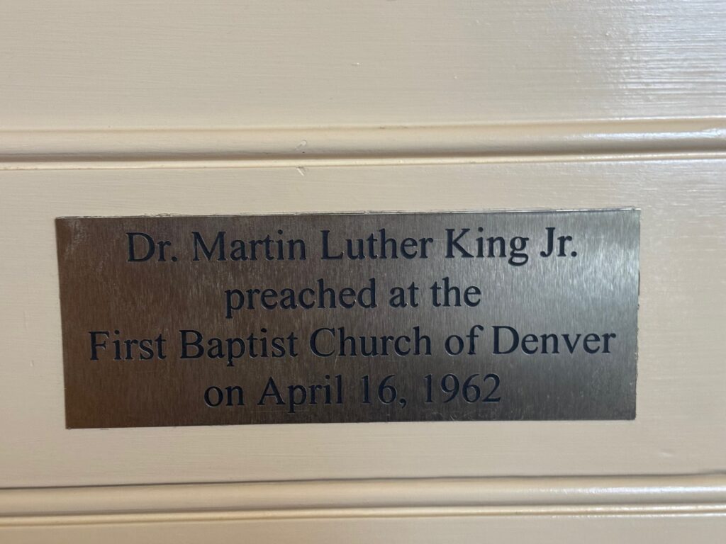 Plaque dedicated to Dr. Martin Luther King Jr. 